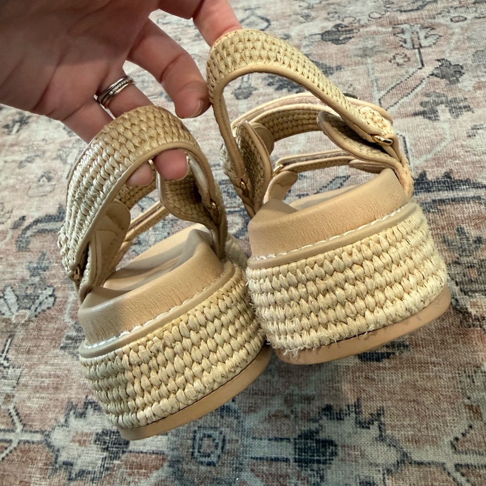 Steve Madden Bigmona Raffia Platform Sandal - Picture 5 of 12